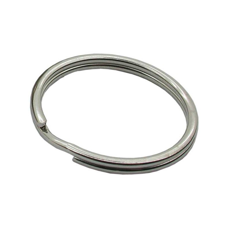 25mm Nickel plated steel split rings singles Keyosk