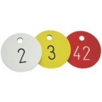 Engraved key tags –  discs or tallies engraved with your choice of text. | Keyosk